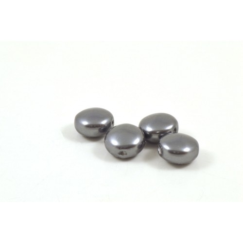 Swarovski (5860) coin pearl 10mm dark grey  